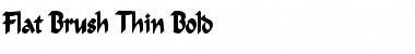 Download Flat Brush Thin Bold Font Title Preview