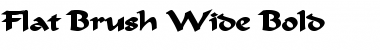 Download Flat Brush Wide Bold Font Title Preview
