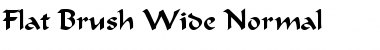 Download Flat Brush Wide Normal Font Title Preview