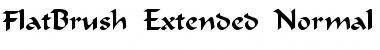 Download FlatBrush-Extended Normal Font Title Preview