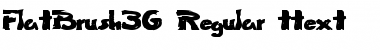 Download FlatBrush36 Regular Font Title Preview