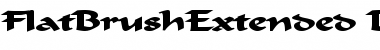 Download FlatBrushExtended Bold Font Title Preview