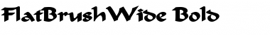 Download FlatBrushWide Bold Font Title Preview