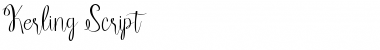 Download Kerling Script Regular Font Title Preview