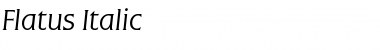 Download Flatus Italic Font Title Preview