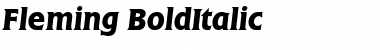 Download Fleming BoldItalic Font Title Preview