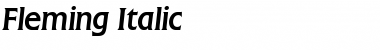 Download Fleming Italic Font Title Preview