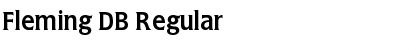Download Fleming DB Regular Font Title Preview
