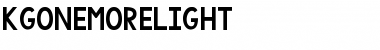 Download KG One More Light Regular Font Title Preview