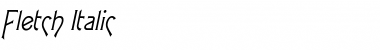 Download Fletch Italic Font Title Preview