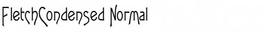 Download FletchCondensed Normal Font Title Preview