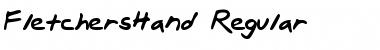 Download FletchersHand Regular Font Title Preview