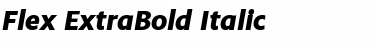 Download Flex ExtraBold Italic Font Title Preview