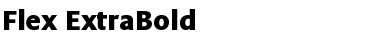 Download Flex ExtraBold Font Title Preview