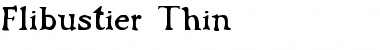 Download Flibustier Thin Font Title Preview