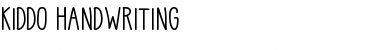 Download Kiddo Handwriting Medium Font Title Preview