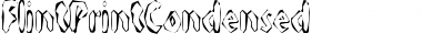 Download FlintPrintCondensed Regular Font Title Preview