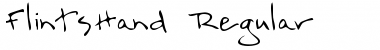Download FlintsHand Regular Font Title Preview