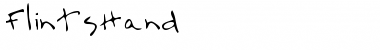 Download FlintsHand Regular Font Title Preview