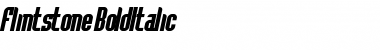 Download Flintstone BoldItalic Font Title Preview