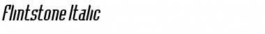 Download Flintstone Italic Font Title Preview
