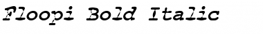 Download Floopi Bold Italic Font Title Preview
