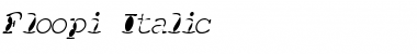 Download Floopi Italic Font Title Preview