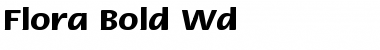 Download Flora-Bold Wd Regular Font Title Preview
