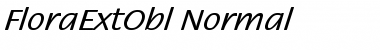 Download FloraExtObl-Normal Regular Font Title Preview
