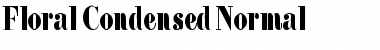 Download Floral Condensed Normal Font Title Preview
