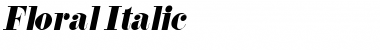 Download Floral Italic Font Title Preview