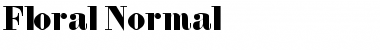 Download Floral Normal Font Title Preview