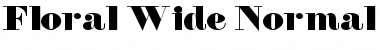 Download Floral Wide Normal Font Title Preview