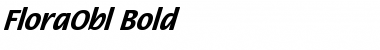 Download FloraObl-Bold Regular Font Title Preview