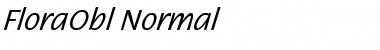Download FloraObl-Normal Regular Font Title Preview