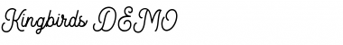 Download Kingbirds Regular DEMO Regular Font Title Preview