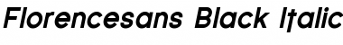 Download Florencesans Black Italic Font Title Preview