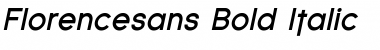 Download Florencesans Bold Italic Font Title Preview