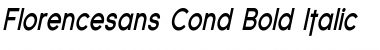 Download Florencesans Cond Bold Italic Font Title Preview