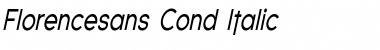 Download Florencesans Cond Italic Font Title Preview
