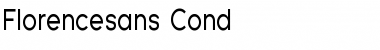 Download Florencesans Cond Regular Font Title Preview