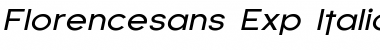 Download Florencesans Exp Italic Font Title Preview