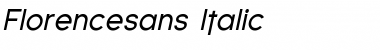 Download Florencesans Italic Font Title Preview