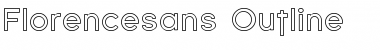 Download Florencesans Outline Regular Font Title Preview