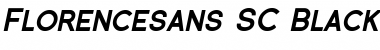 Download Florencesans SC Black Italic Font Title Preview