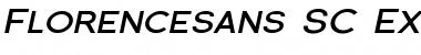 Download Florencesans SC Exp Bold Italic Font Title Preview