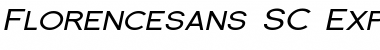Download Florencesans SC Exp Italic Font Title Preview