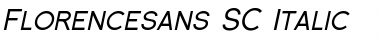 Download Florencesans SC Italic Font Title Preview