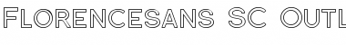 Download Florencesans SC Outline Regular Font Title Preview
