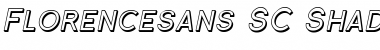 Download Florencesans SC Shaded Italic Font Title Preview